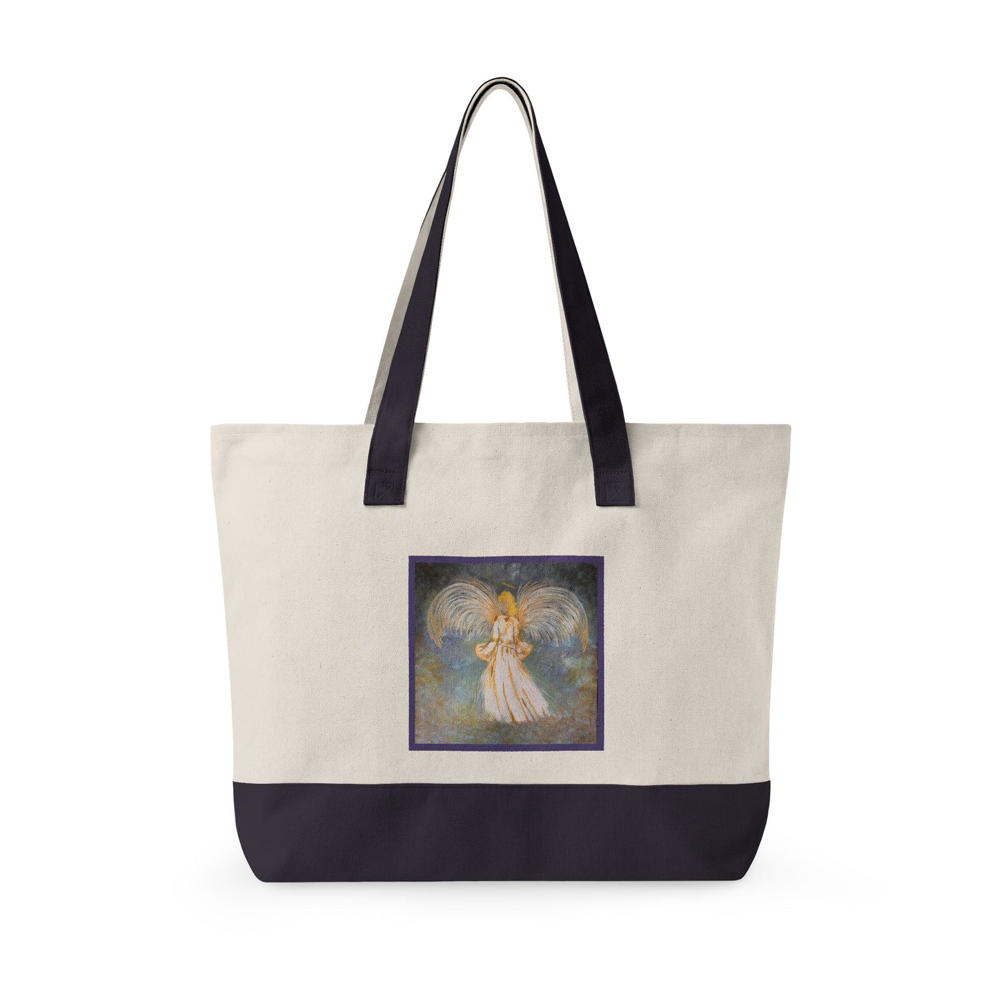 Zippered Canvas Tote