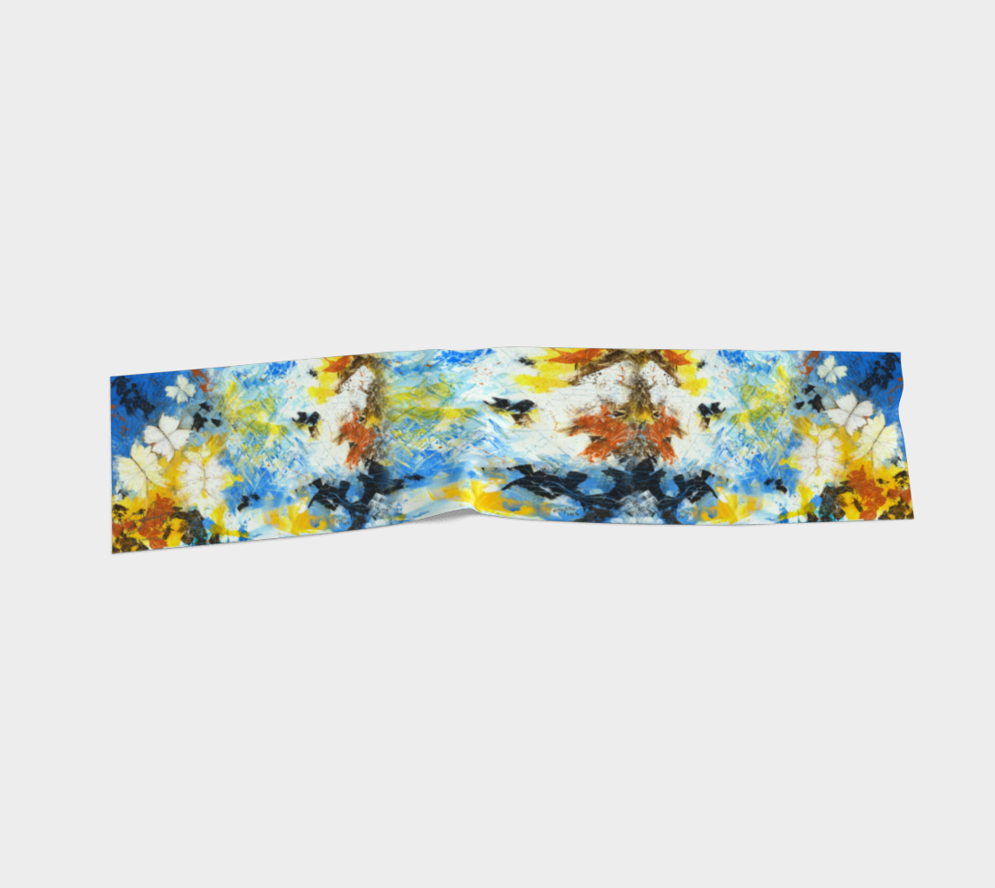 Flight Through Chaos — Silk Charmeuse Scarf