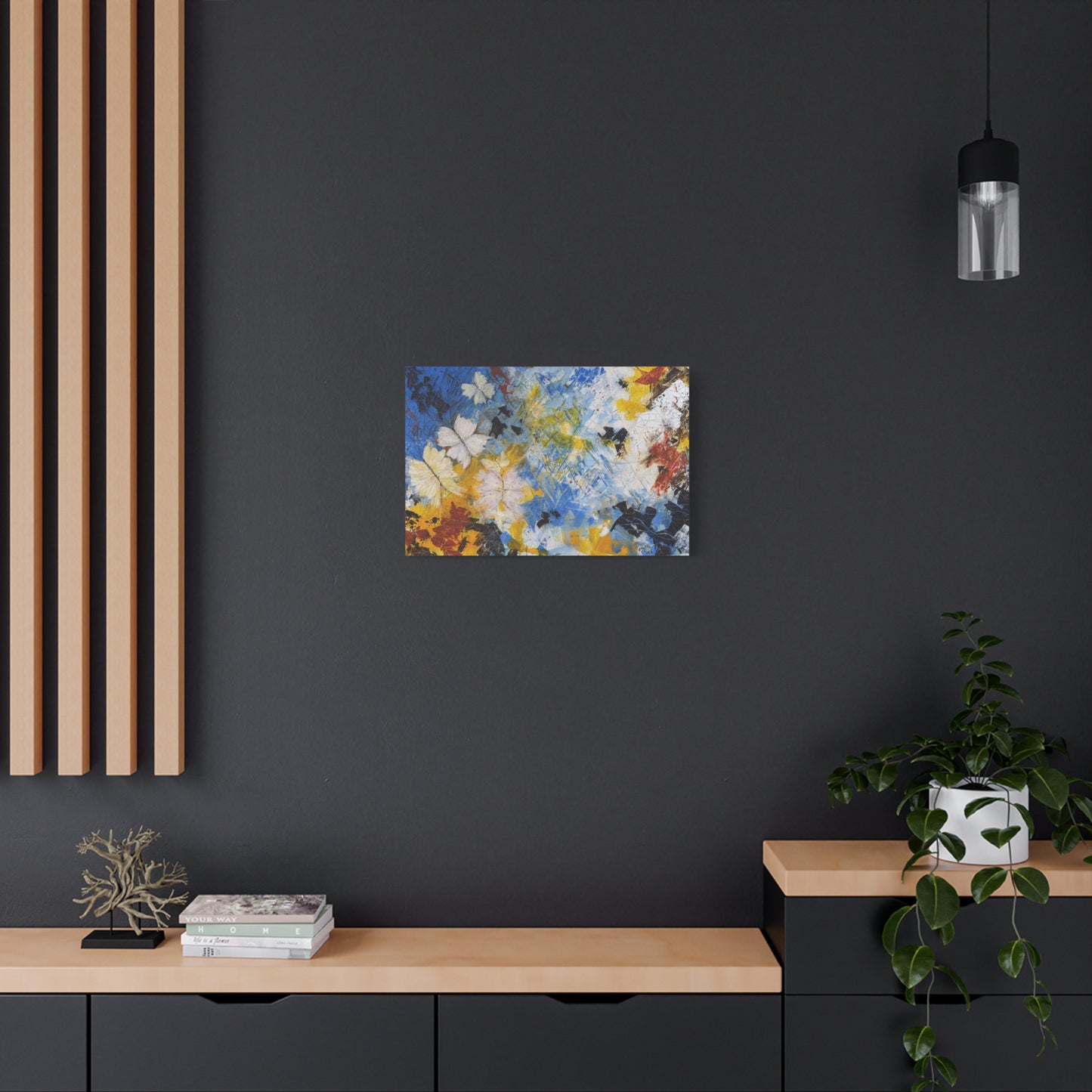 Flight Through Chaos - Abstract Canvas Wall Art (Full Bleed)
