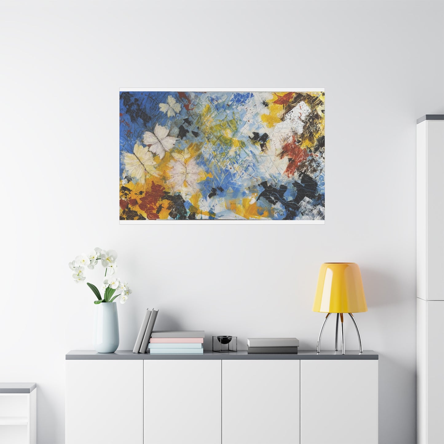 Flight Through Chaos - Abstract Canvas Wall Art (Gallery Style)