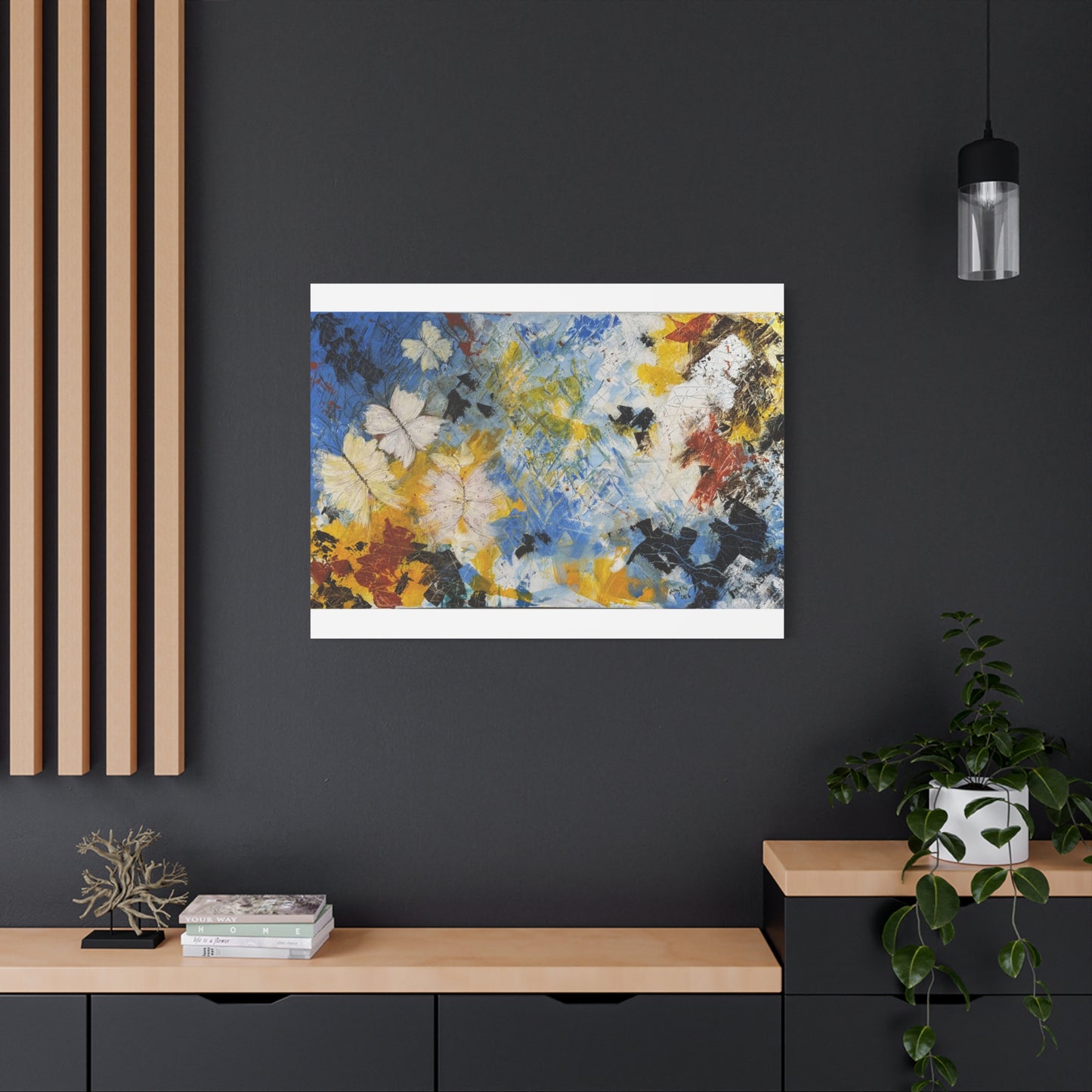 Flight Through Chaos - Abstract Canvas Wall Art (Gallery Style)