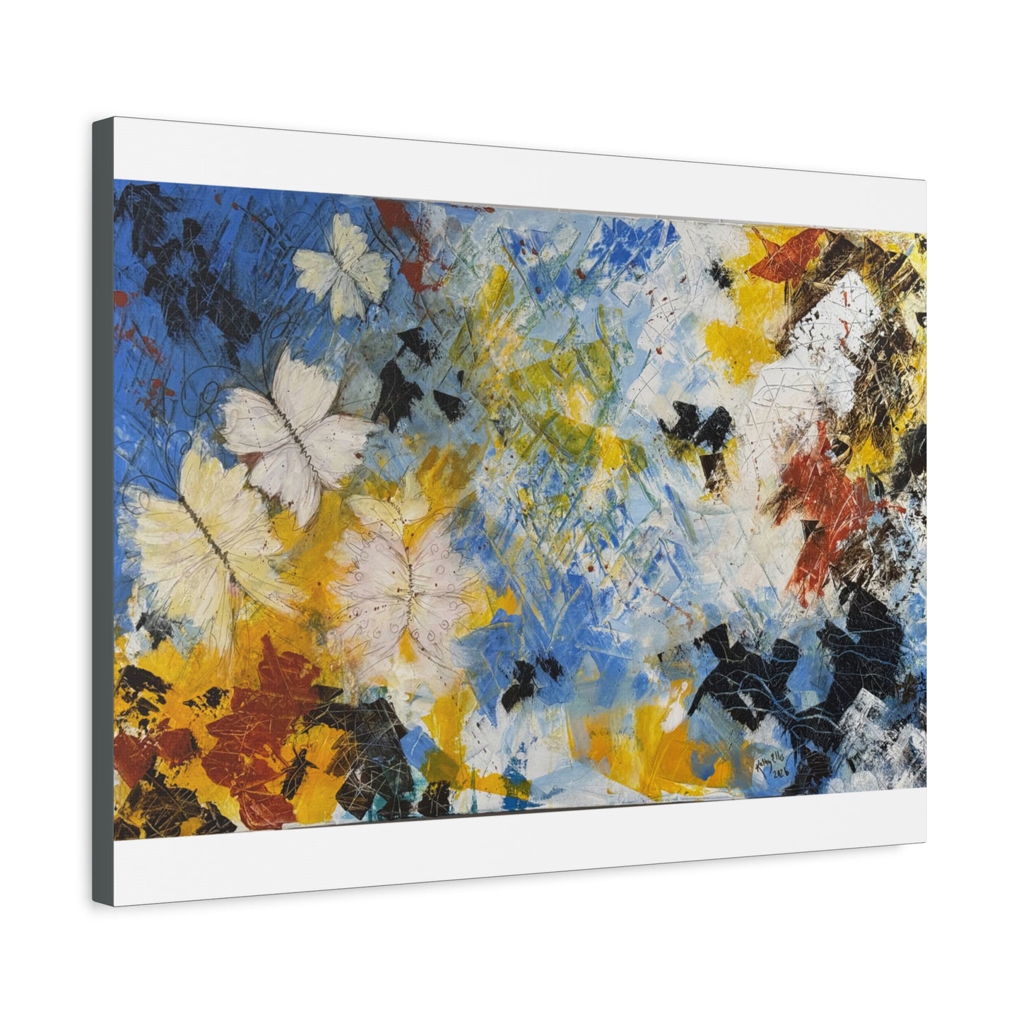 Flight Through Chaos - Abstract Canvas Wall Art (Gallery Style)