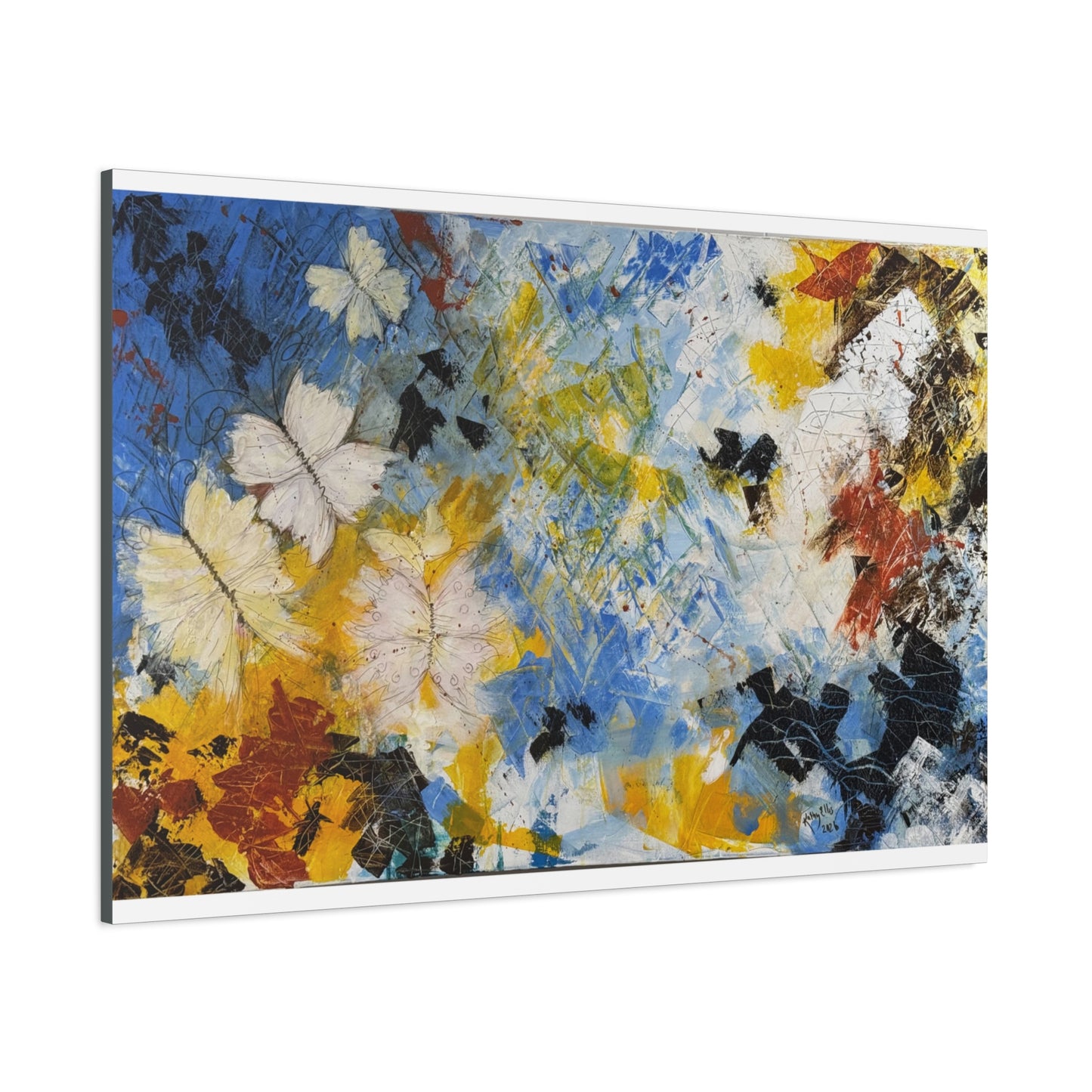 Flight Through Chaos - Abstract Canvas Wall Art (Gallery Style)