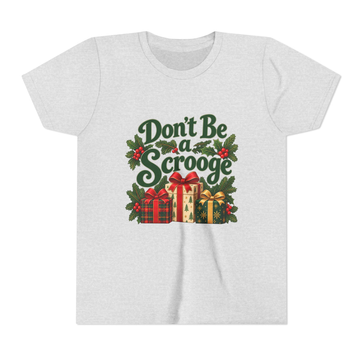 Don't Be a Scrooge - Youth Short Sleeve Tee- Light Colors