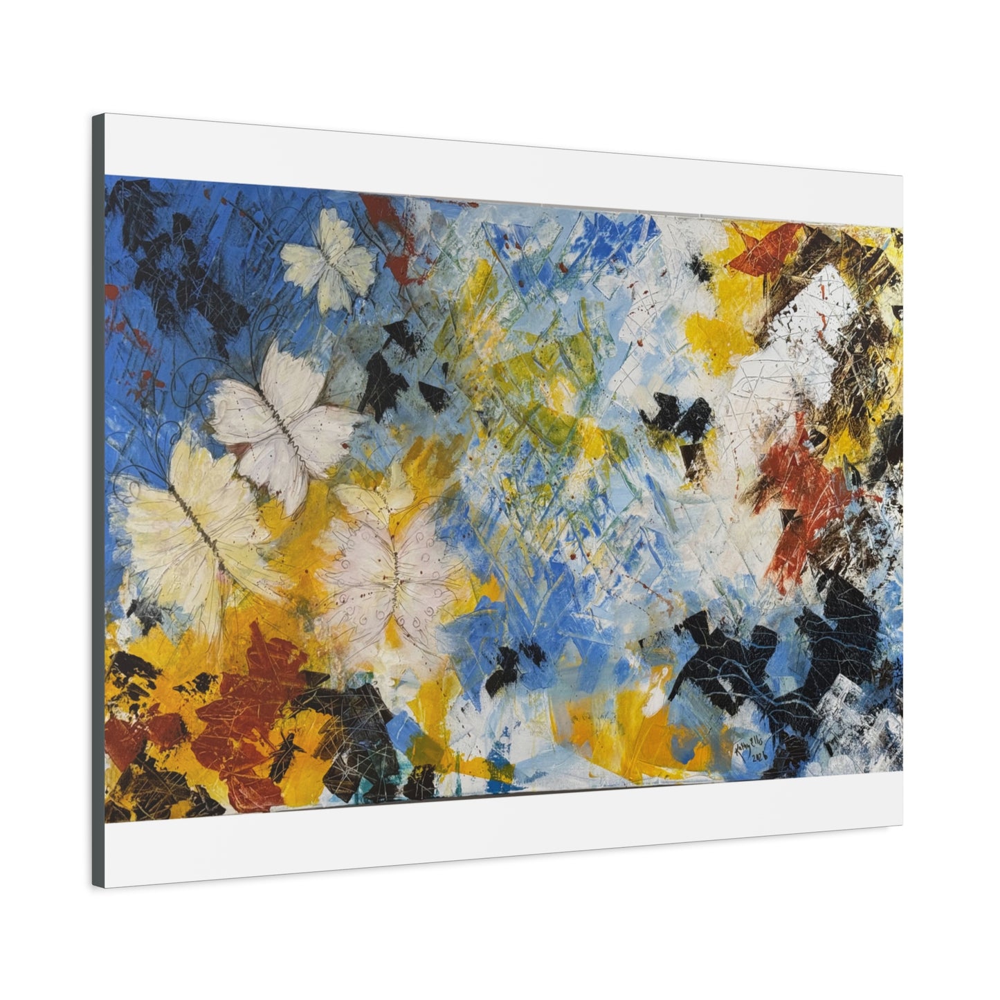 Flight Through Chaos - Abstract Canvas Wall Art (Gallery Style)