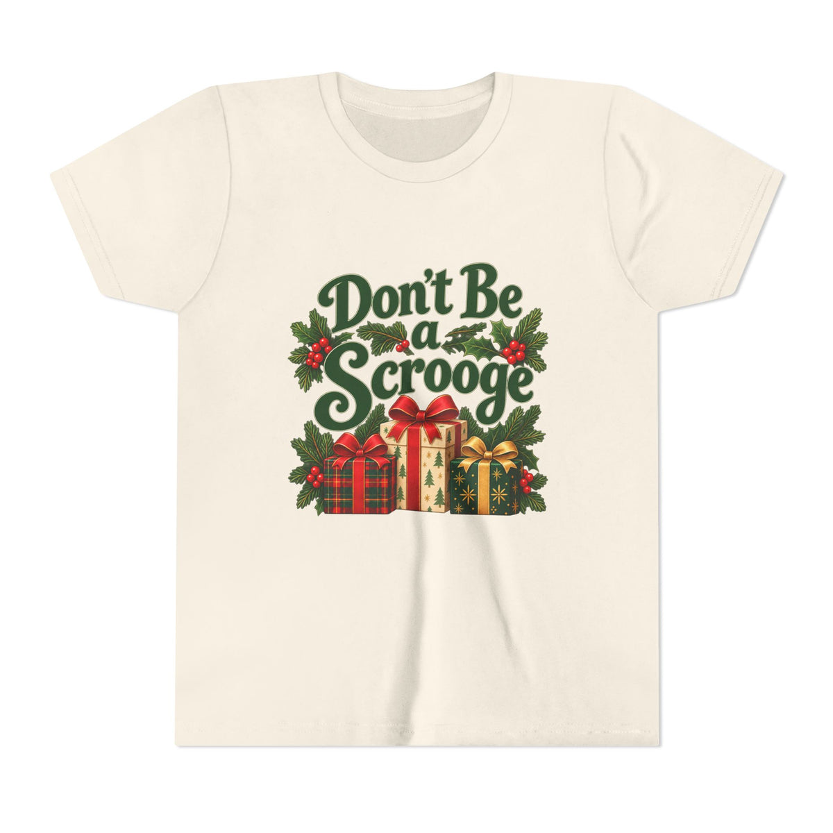 Don't Be a Scrooge - Youth Short Sleeve Tee- Light Colors