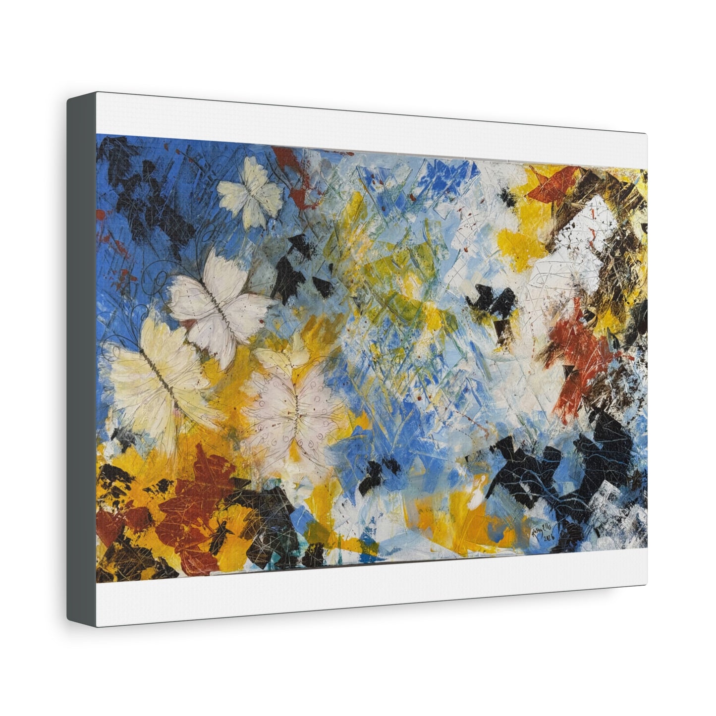 Flight Through Chaos - Abstract Canvas Wall Art (Gallery Style)