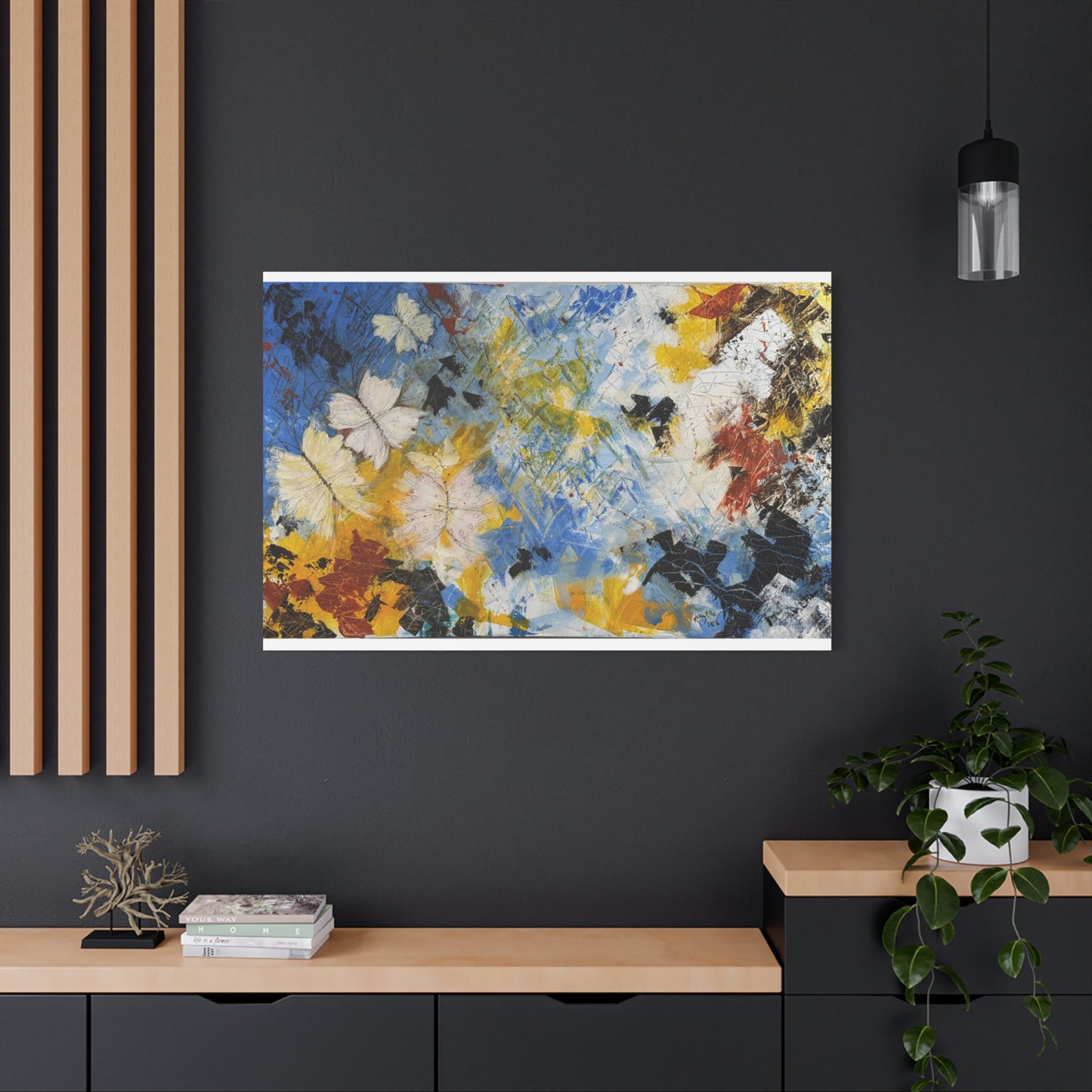 Flight Through Chaos - Abstract Canvas Wall Art (Gallery Style)
