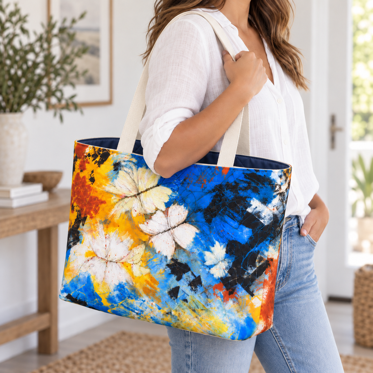 Flight Through Chaos – Lined Market Tote Bag