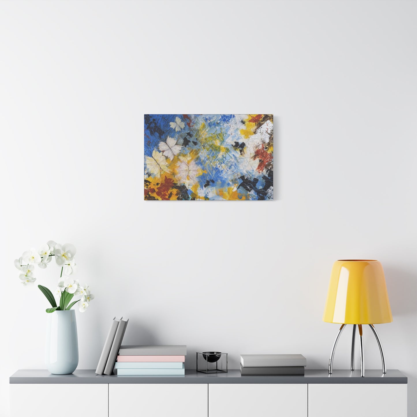 Flight Through Chaos - Abstract Canvas Wall Art (Full Bleed)