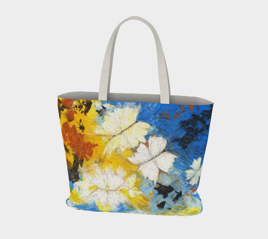 Flight Through Chaos – Large Cotton Art Tote Bag