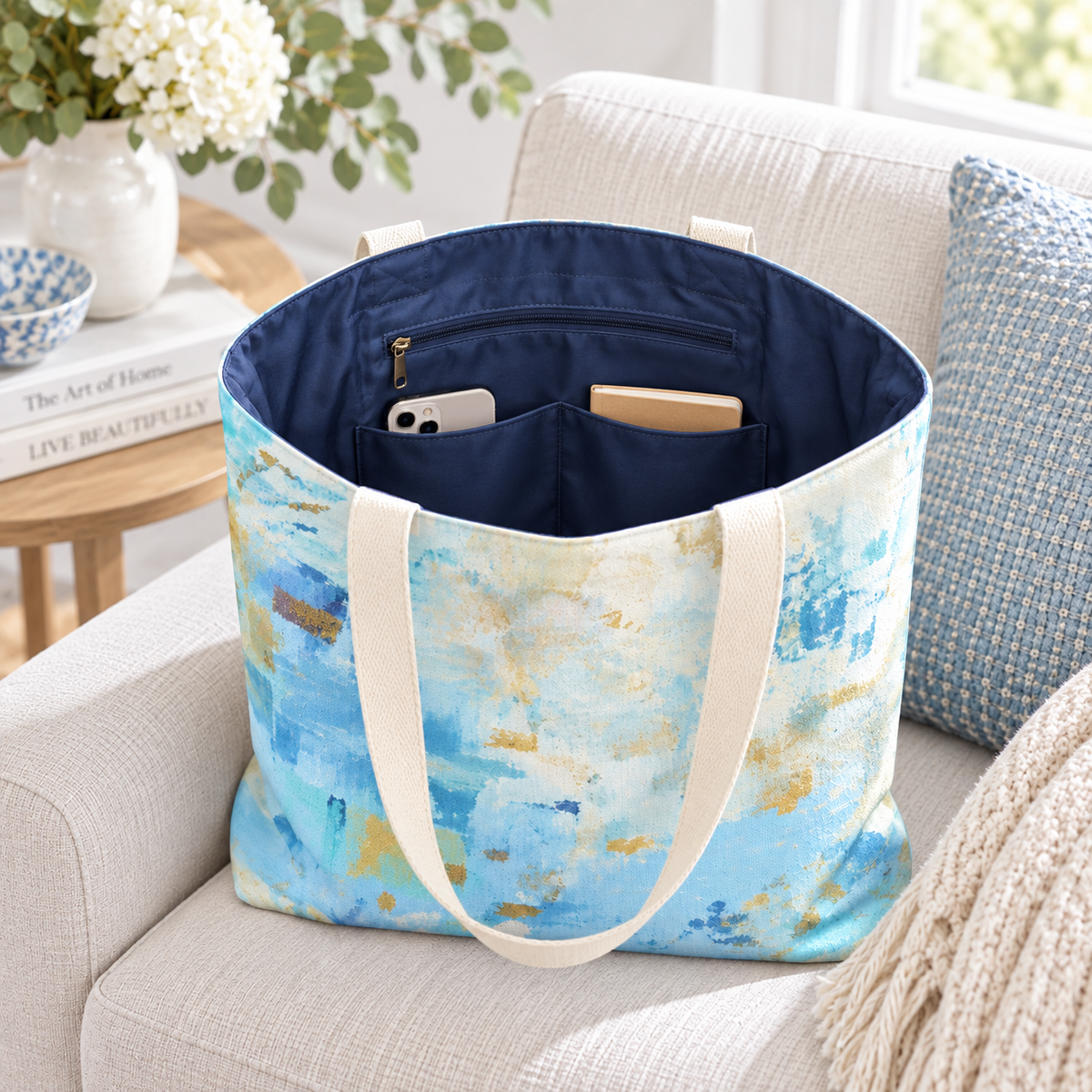 Out of the Ruins – Lined Market Canvas Tote Bag