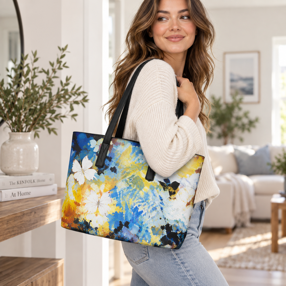 Flight Through Chaos - Vegan Leather Tote