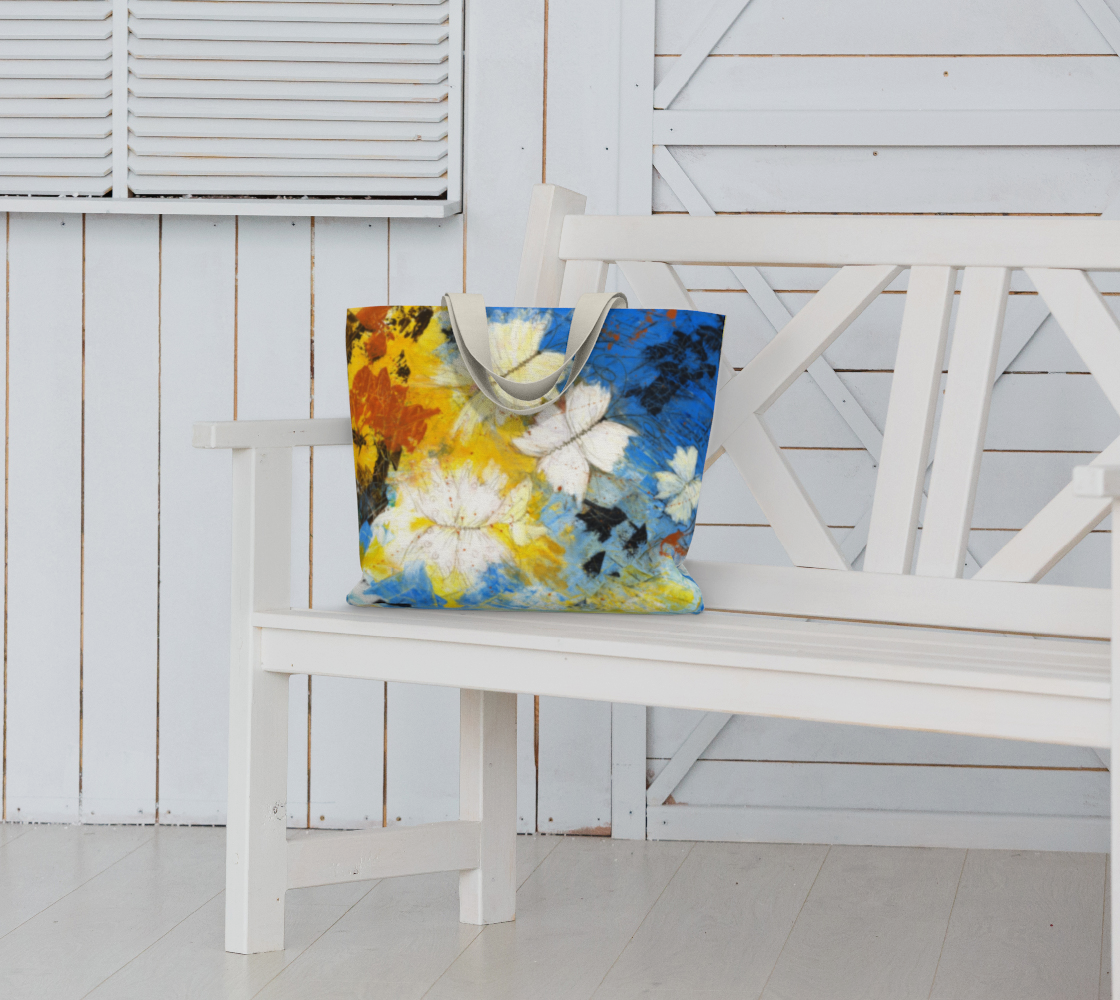 Flight Through Chaos – Large Cotton Art Tote Bag