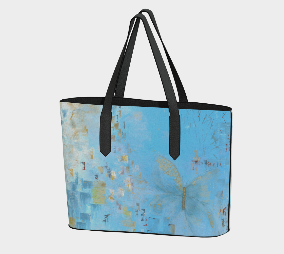 Out of the Ruins — Vegan Leather Tote Bag