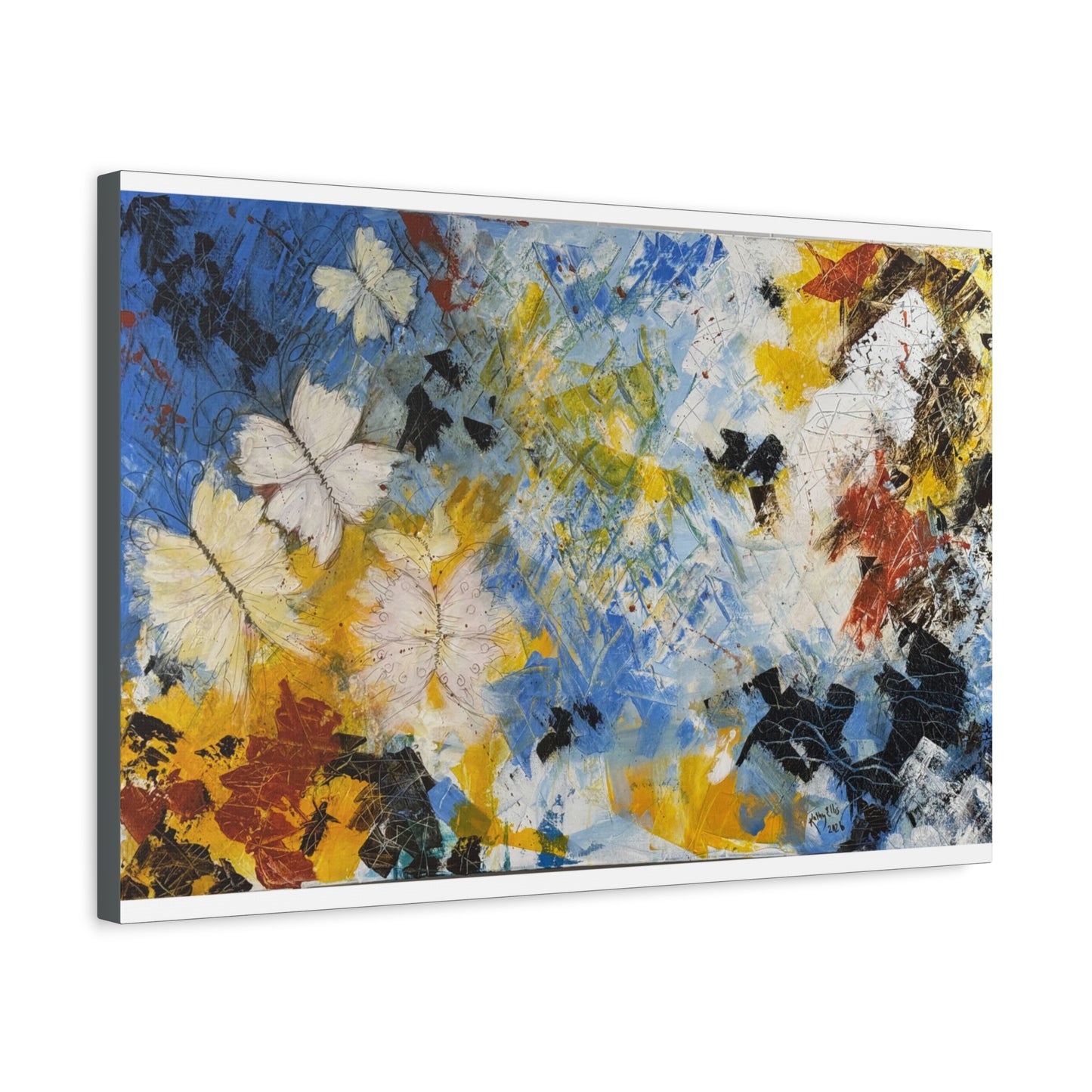 Flight Through Chaos - Abstract Canvas Wall Art (Gallery Style)