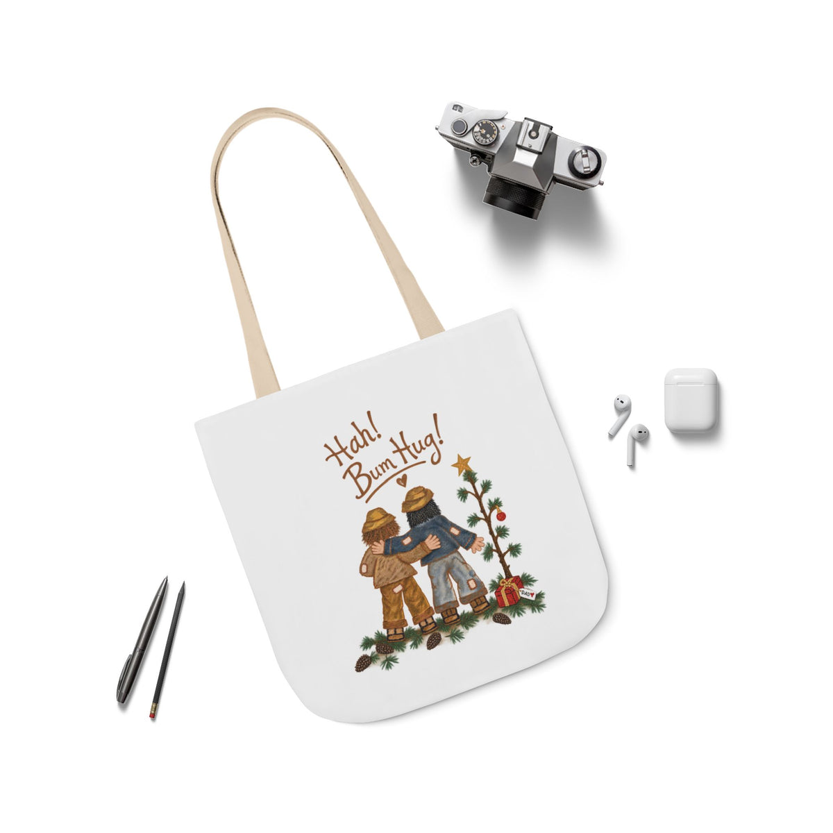 Hah! Bum Hug! – Canvas Tote Bag