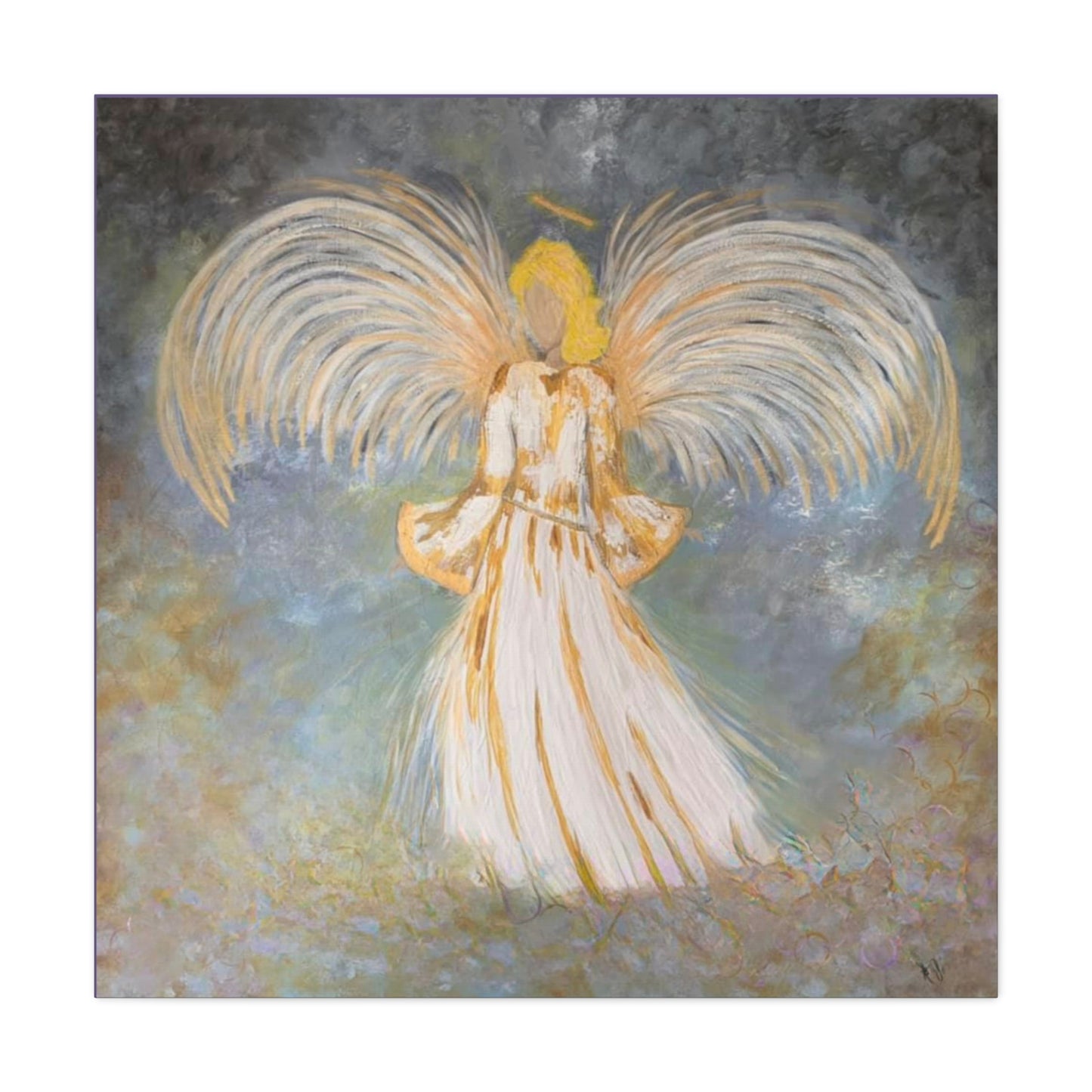 Angel of Remembrance  -  Memorial Angel Art Print
