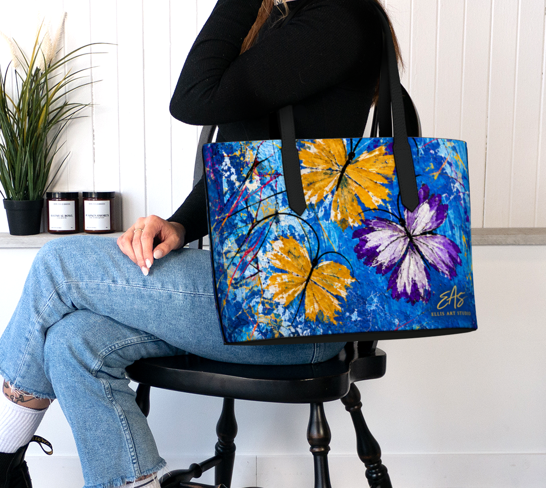 Where Joy Takes Flight — Vegan Leather Tote