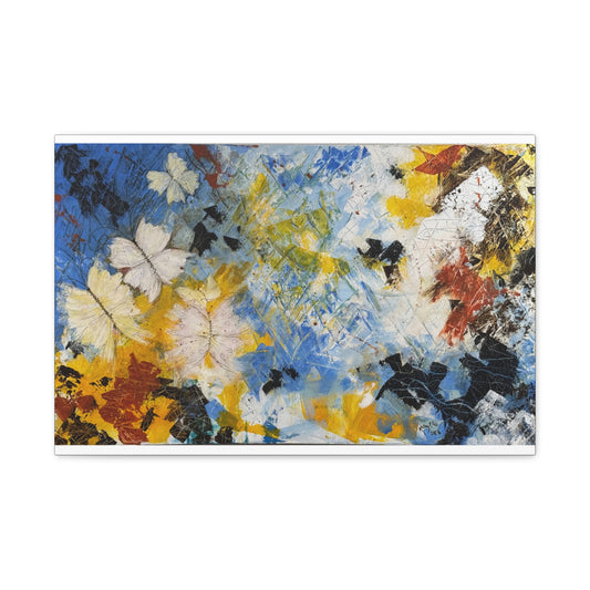 Flight Through Chaos - Abstract Canvas Wall Art (Gallery Style)