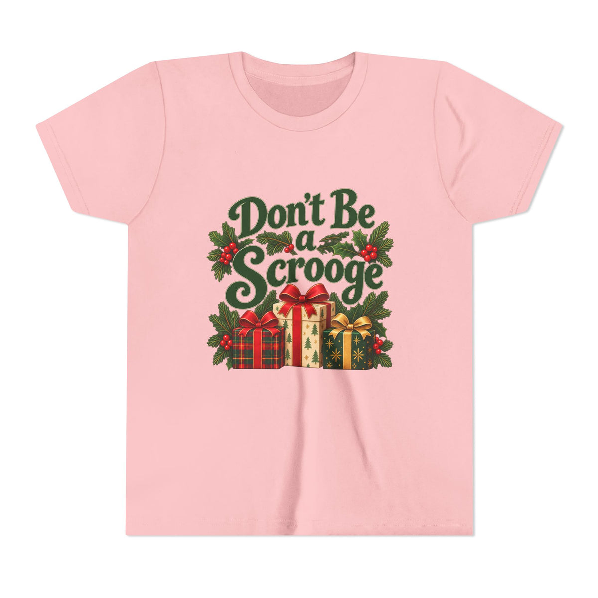 Don't Be a Scrooge - Youth Short Sleeve Tee- Light Colors