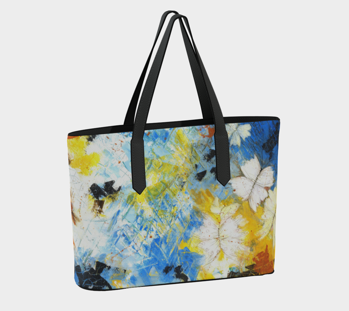 Flight Through Chaos - Vegan Leather Tote