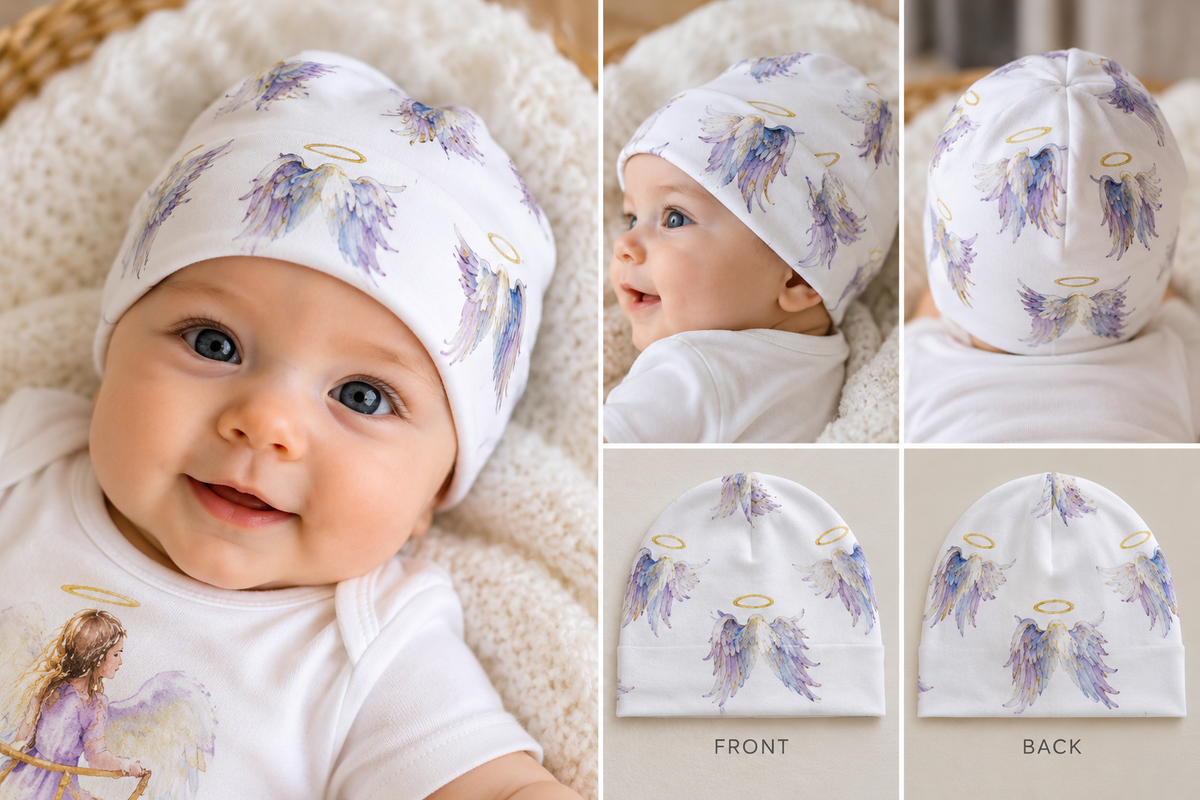 Little Angel – Angel Wings Baby Beanie
