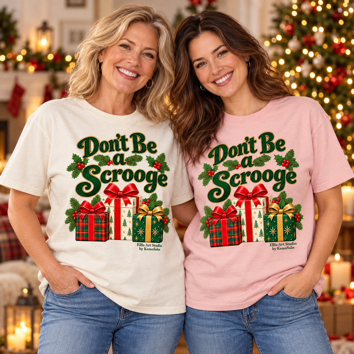 Don’t Be a Scrooge — Christmas T-Shirt | Light Colors