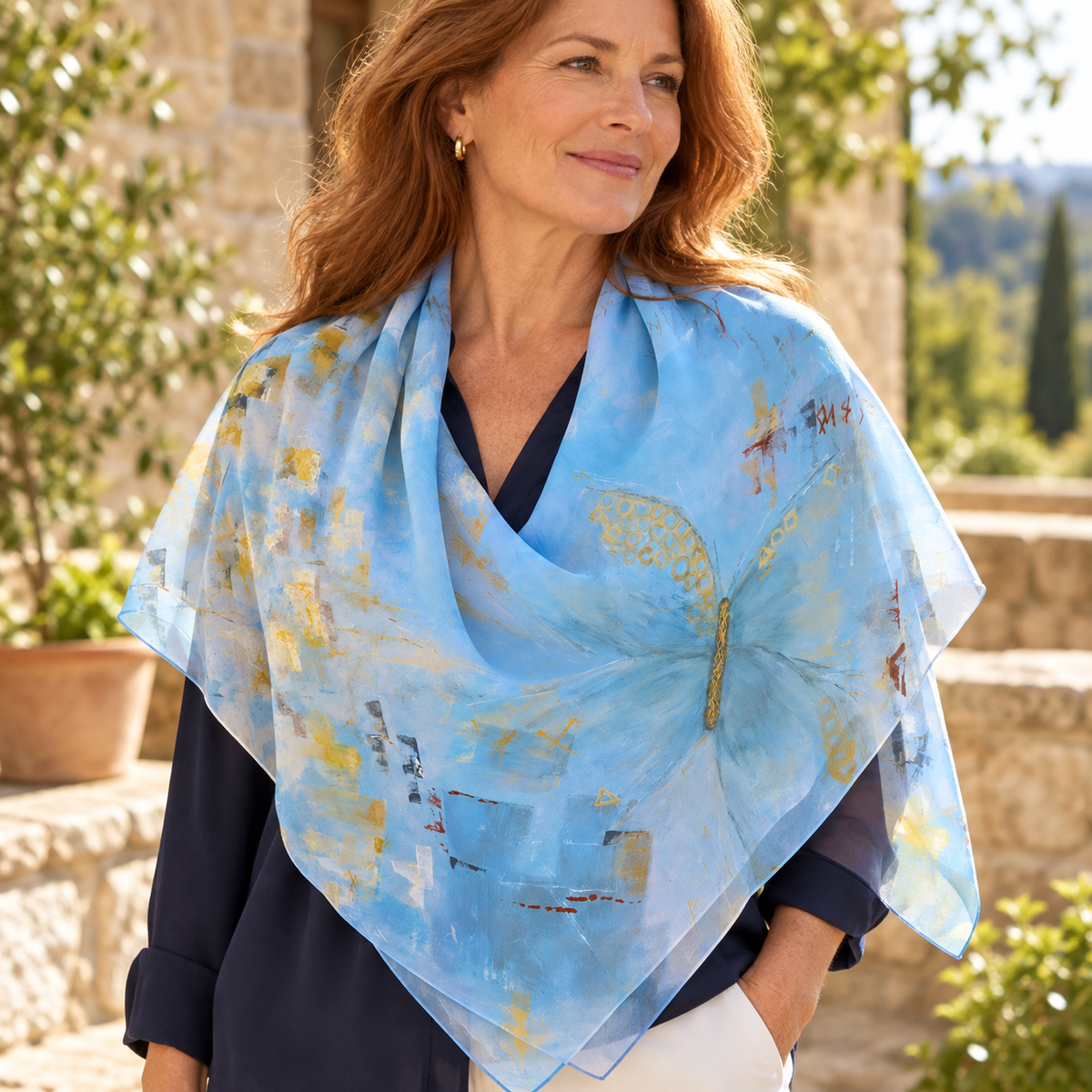 Out of the Ruins - Poly Chiffon Scarf