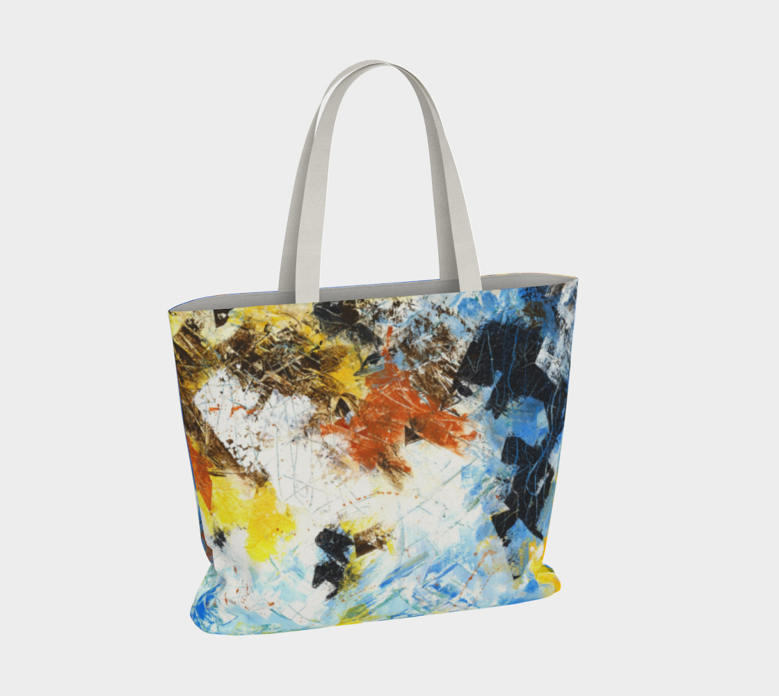 Flight Through Chaos – Large Cotton Art Tote Bag