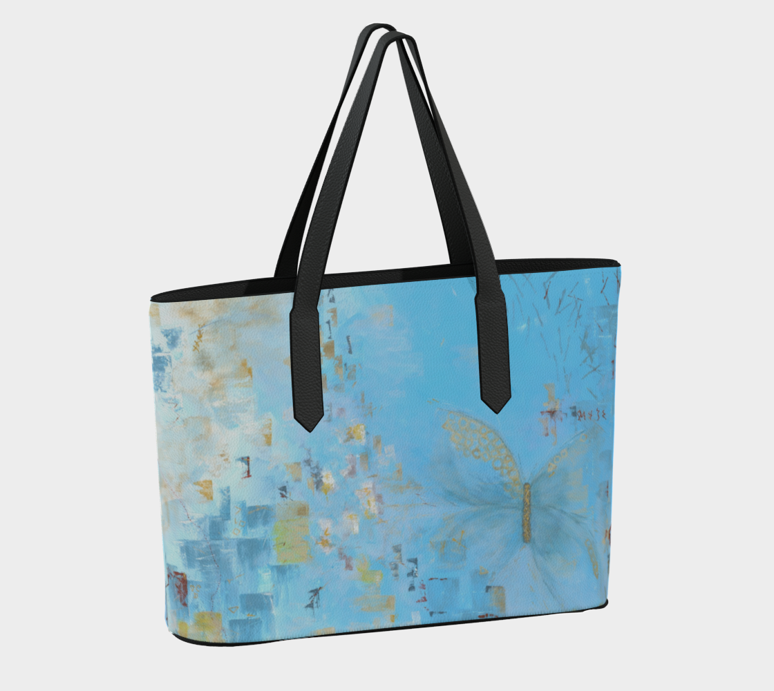 Out of the Ruins — Vegan Leather Tote Bag