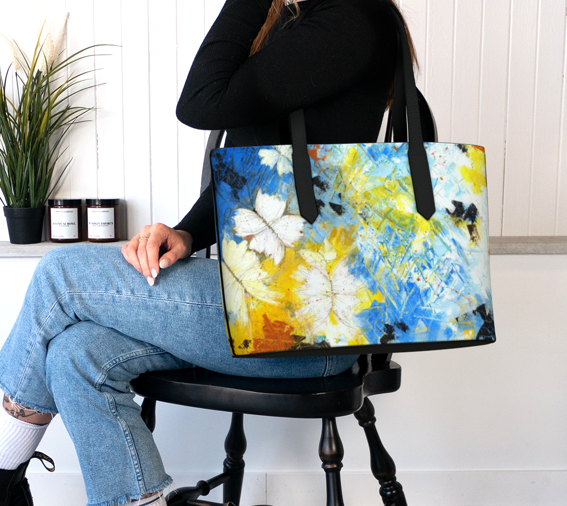Flight Through Chaos - Vegan Leather Tote