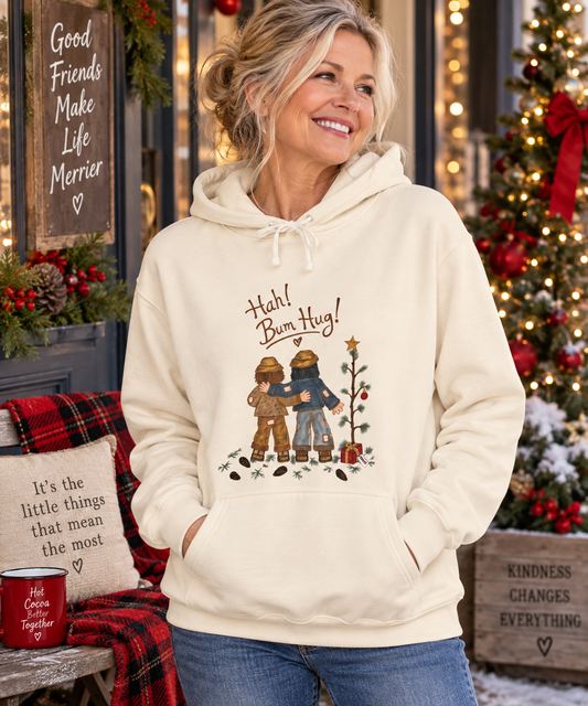 Hah! Bum Hug! – Lightweight Cotton Hoodie